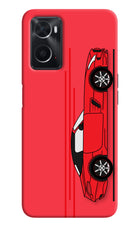 Red Velocity Oppo A76 Back Cover
