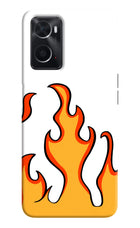 Fired Up – White Oppo A76 Back Cover