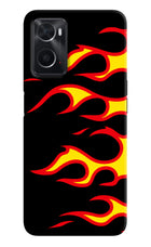 Side Sweep Flames Oppo A76 Back Cover