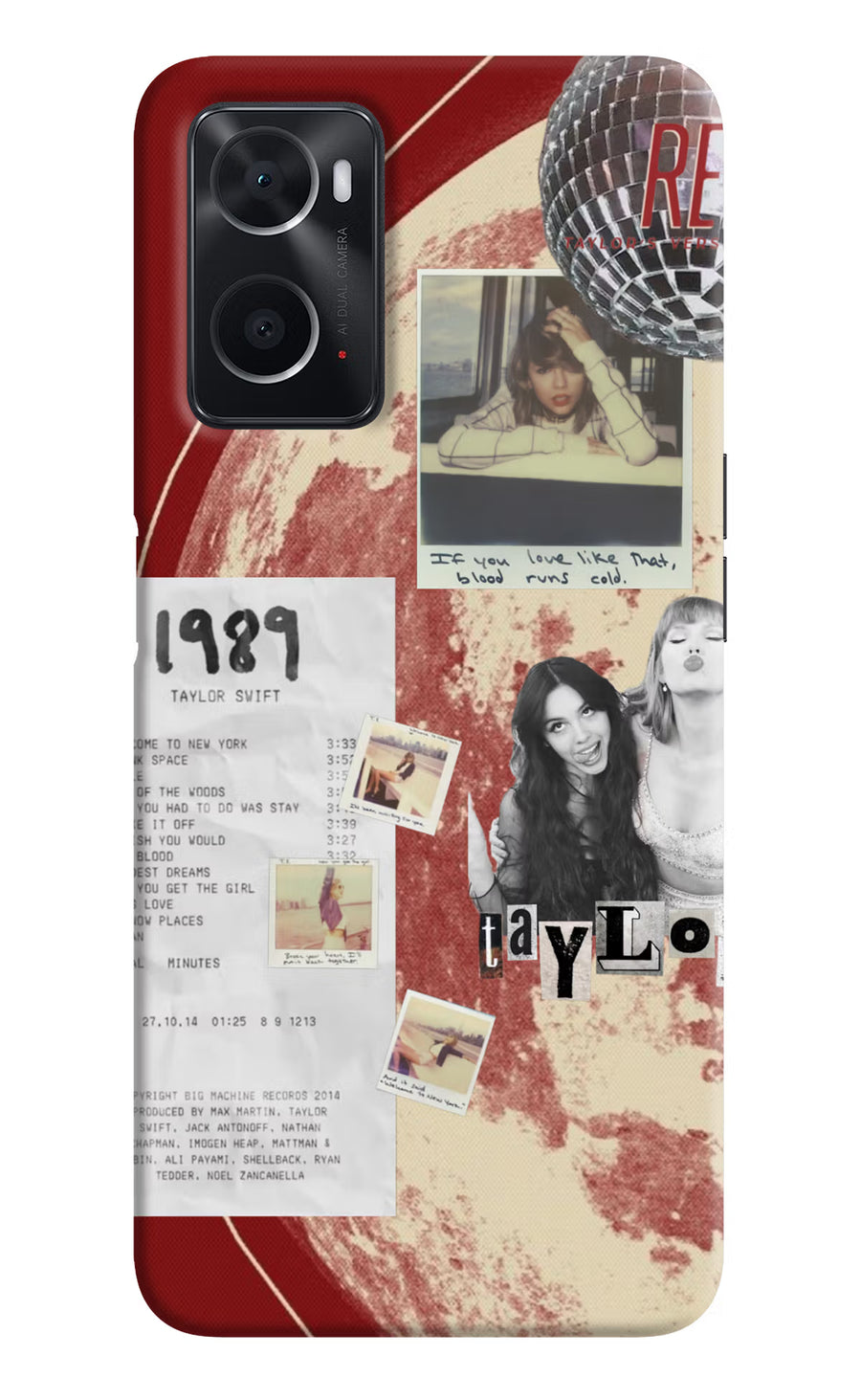 Taylor Swift Oppo A76 Back Cover, Hard case