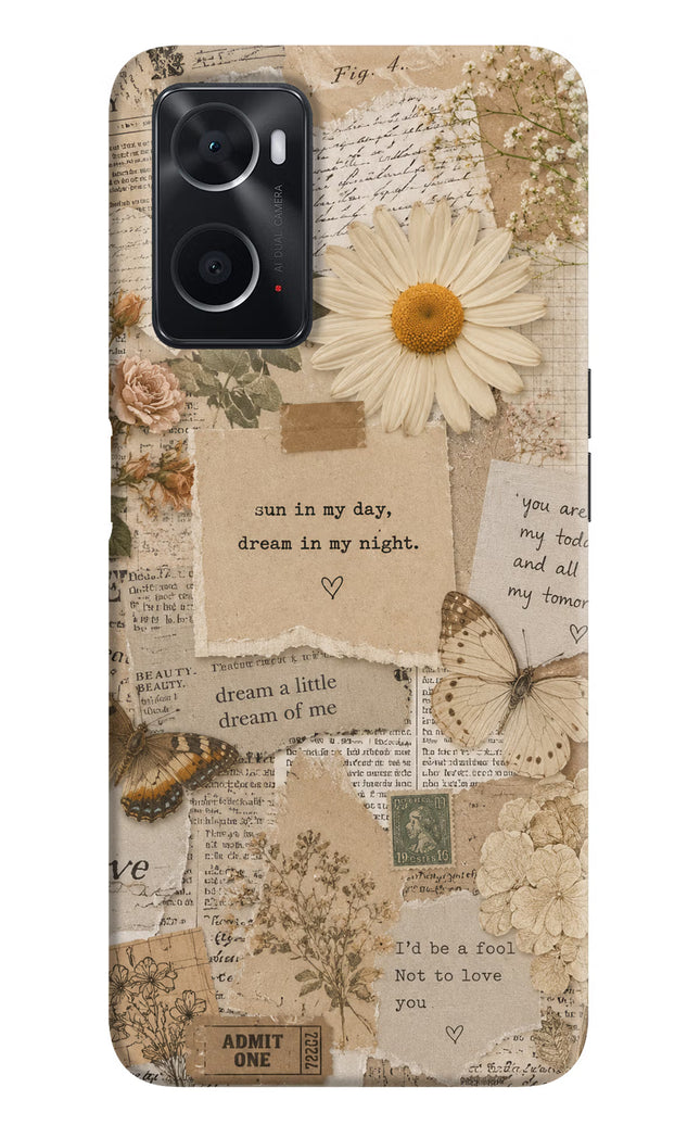 Vintage case Oppo A76 Back Cover