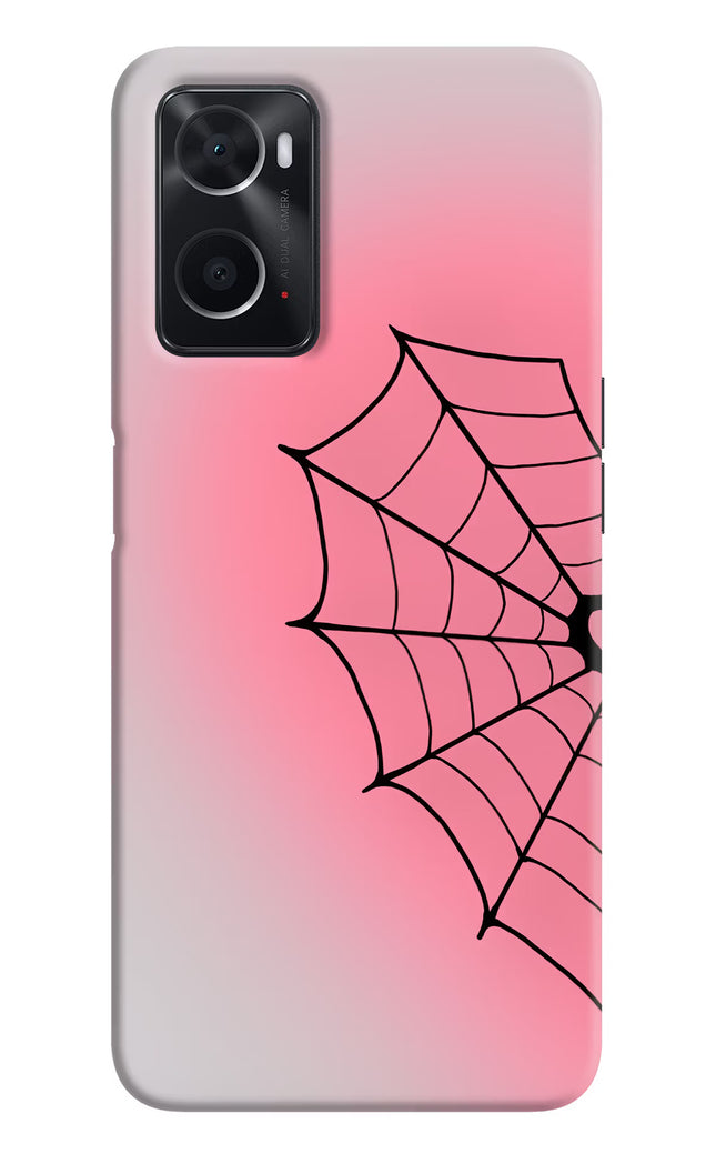 Pink Web Oppo A76 Hard Case Back Cover by Casekaro