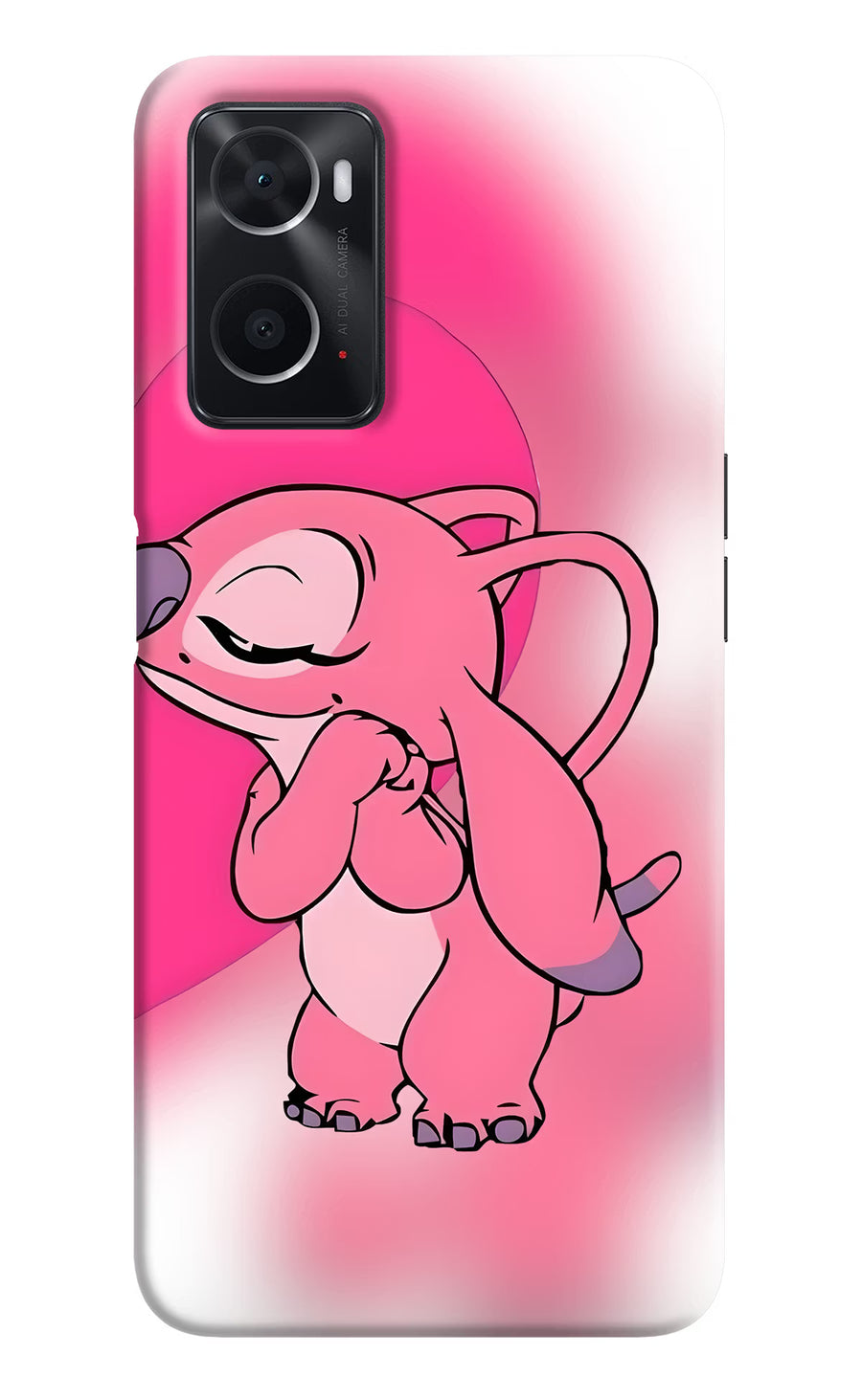 Angel Hug Oppo A76 Back Cover, Hard case