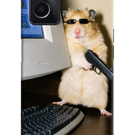 Hacker Hamster Oppo A76 Hard Case Back Cover by Casekaro