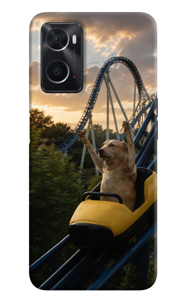 Rollercoaster Dog Oppo A76 Hard Case Back Cover by Casekaro