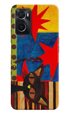 Pop Cat Oppo A76 Hard Case Back Cover by Casekaro