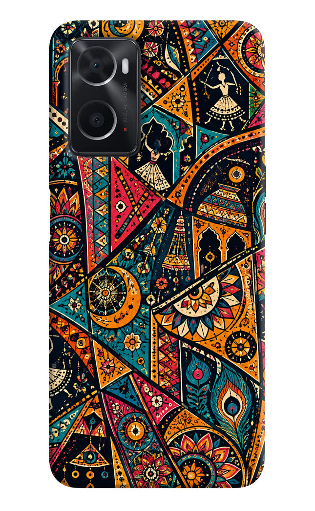 Folk Print Oppo A76 Hard Case Back Cover by Casekaro