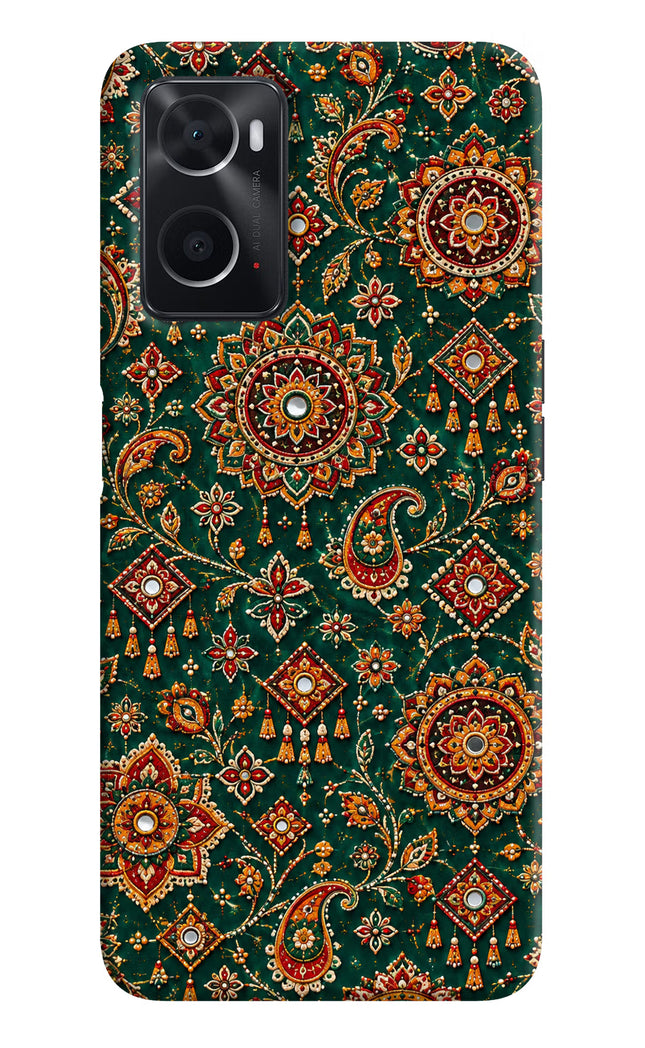 Green Pataka Oppo A76 Hard Case Back Cover by Casekaro