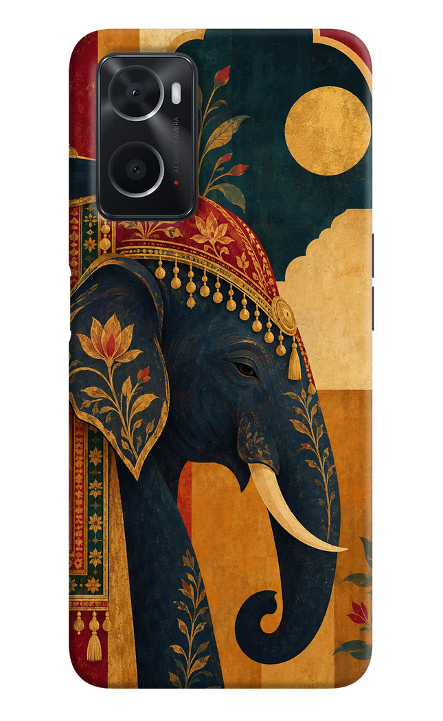 Royal Elephant Oppo A76 Hard Case Back Cover by Casekaro