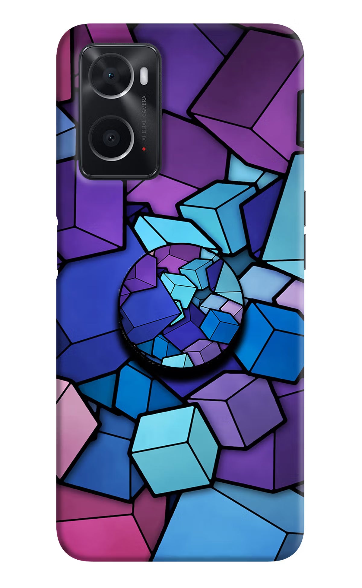 Cubic Abstract Oppo A76 Pop Case