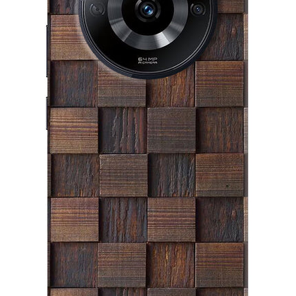 Wooden Cube Design Realme Narzo 60 5G Hard Case Back Cover by Casekaro