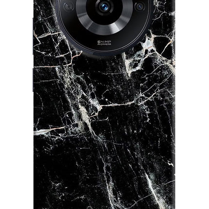 Black Marble Texture Realme Narzo 60 5G Hard Case Back Cover by Casekaro