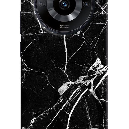 Black Marble Pattern Realme Narzo 60 5G Hard Case Back Cover by Casekaro