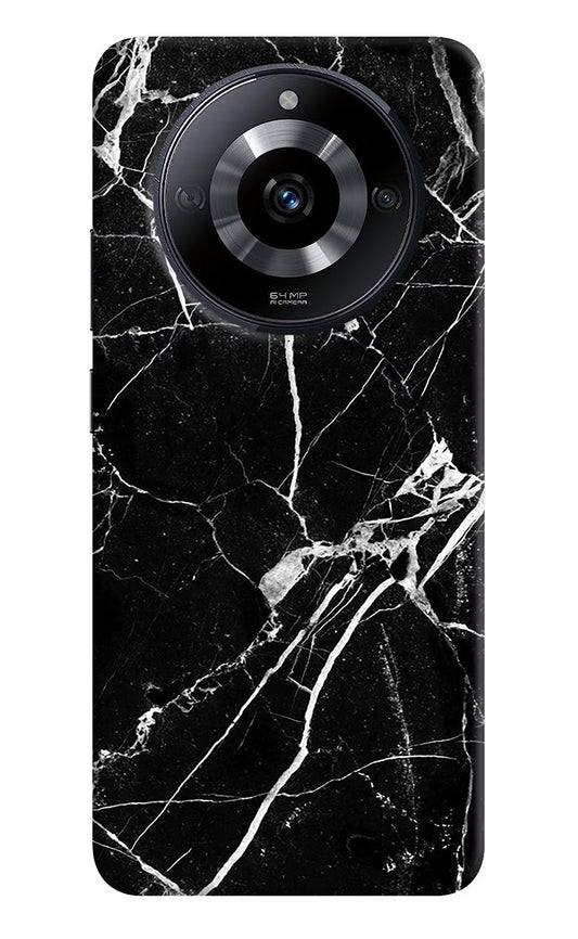 Black Marble Pattern Realme Narzo 60 5G Hard Case Back Cover by Casekaro