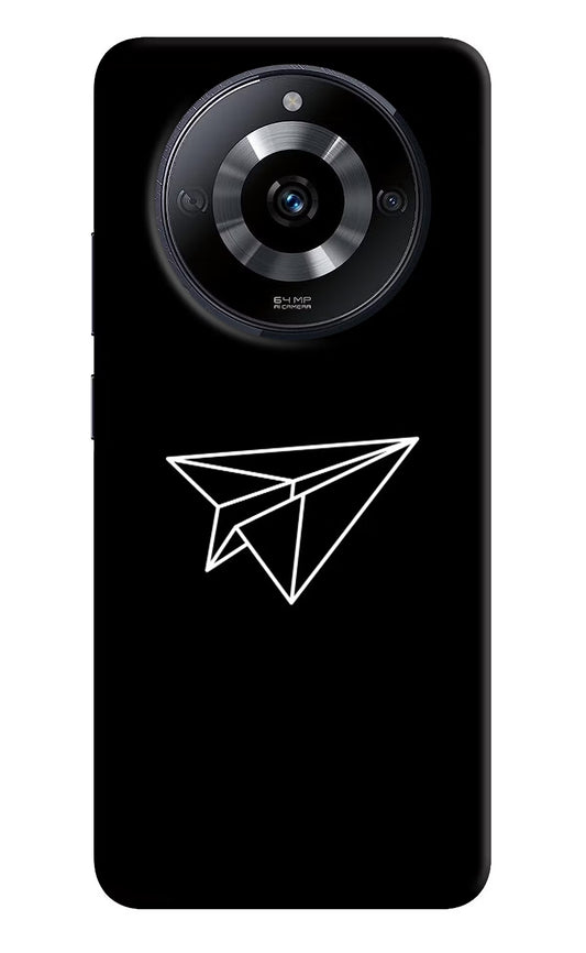 Paper Plane White Realme Narzo 60 5G Hard Case Back Cover by Casekaro