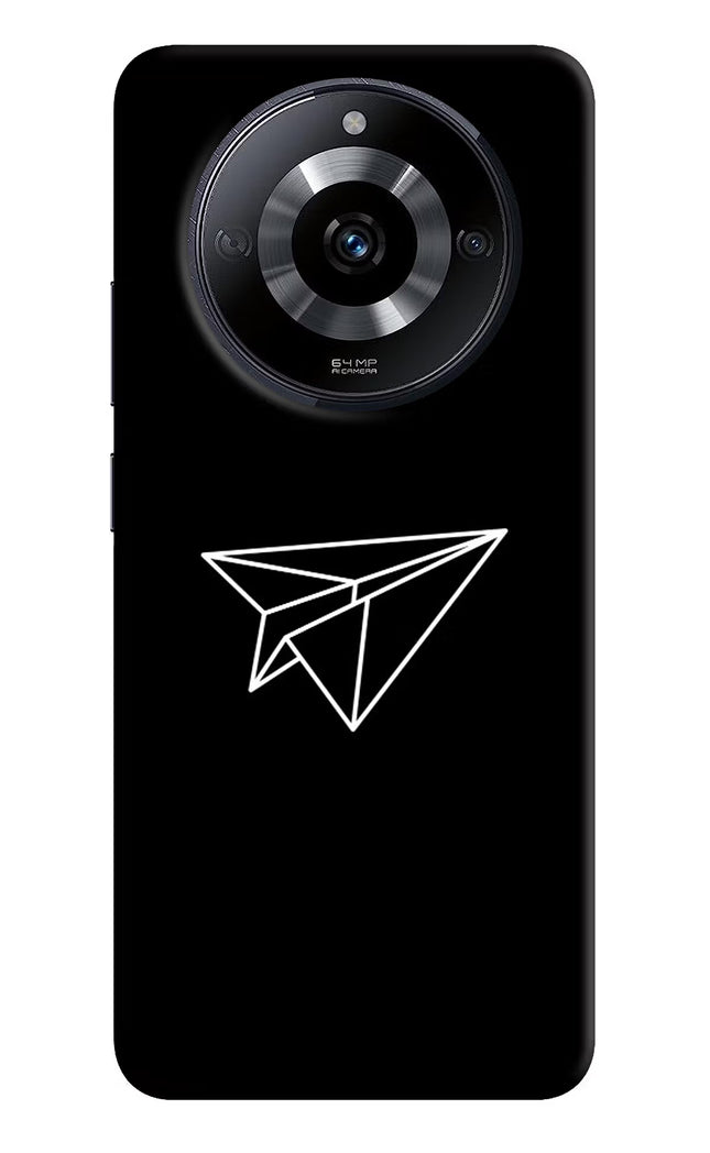 Paper Plane White Realme Narzo 60 5G Hard Case Back Cover by Casekaro