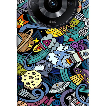 Space Abstract Realme Narzo 60 5G Hard Case Back Cover by Casekaro