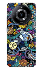 Space Abstract Realme Narzo 60 5G Hard Case Back Cover by Casekaro
