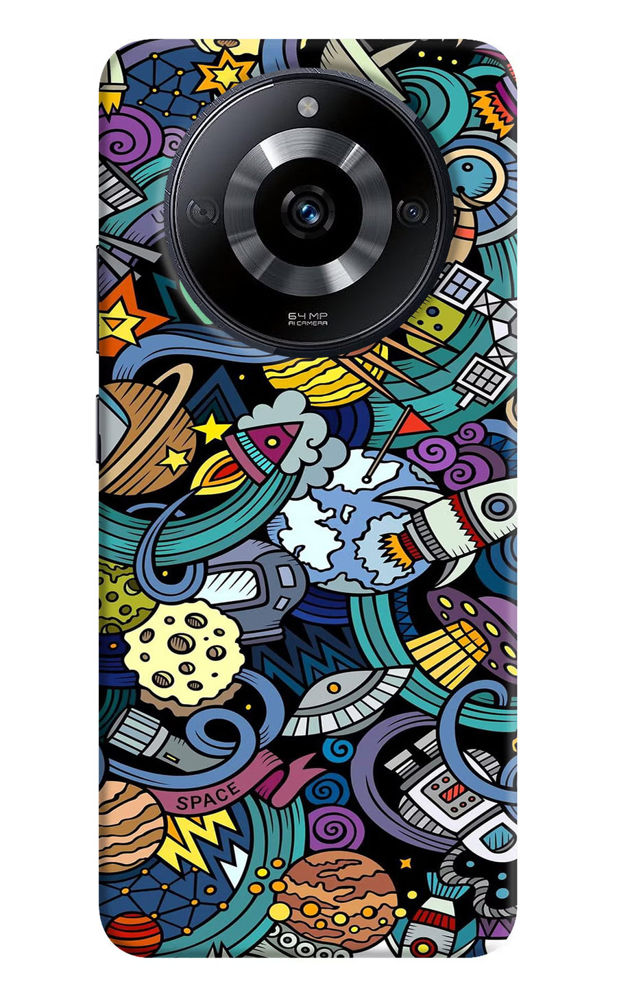 Space Abstract Realme Narzo 60 5G Back Cover, Hard case