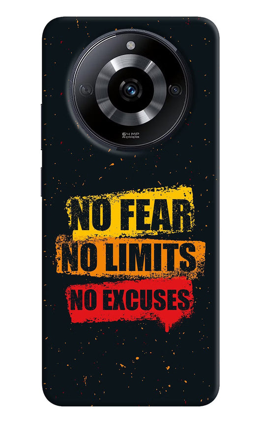 No Fear No Limits No Excuse Realme Narzo 60 5G Hard Case Back Cover by Casekaro