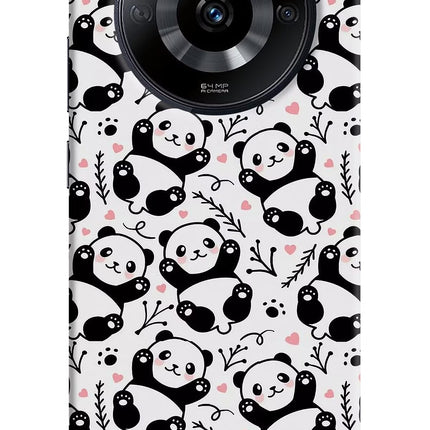 Cute Panda Realme Narzo 60 5G Hard Case Back Cover by Casekaro
