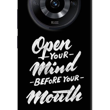 Open Your Mind Before Your Mouth Realme Narzo 60 5G Hard Case Back Cover by Casekaro