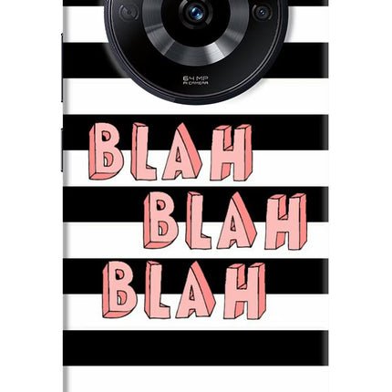 Blah Blah Blah Realme Narzo 60 5G Hard Case Back Cover by Casekaro