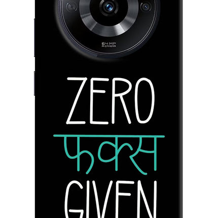 Zero Fucks Given Realme Narzo 60 5G Hard Case Back Cover by Casekaro