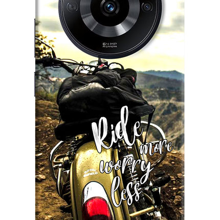 Ride More Worry Less Realme Narzo 60 5G Hard Case Back Cover by Casekaro