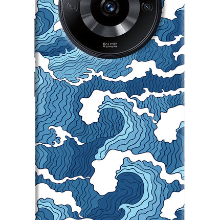 Blue Waves Realme Narzo 60 5G Hard Case Back Cover by Casekaro