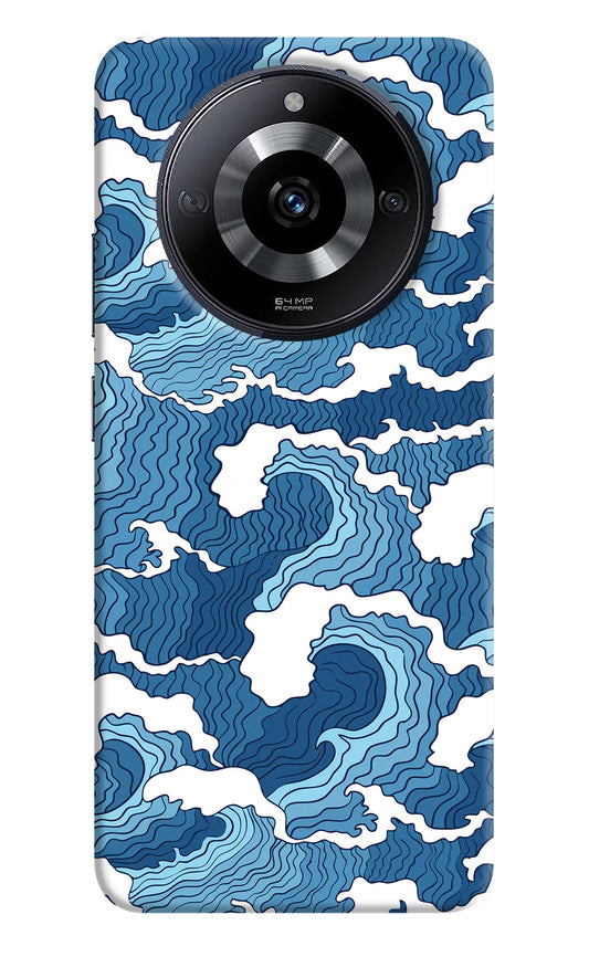 Blue Waves Realme Narzo 60 5G Hard Case Back Cover by Casekaro