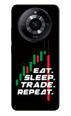 Eat Sleep Trade Repeat Realme Narzo 60 5G Hard Case Back Cover by Casekaro