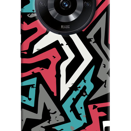 Geometric Graffiti Realme Narzo 60 5G Hard Case Back Cover by Casekaro