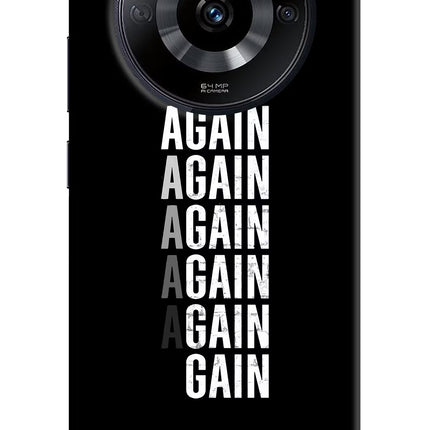 Again Again Gain Realme Narzo 60 5G Hard Case Back Cover by Casekaro