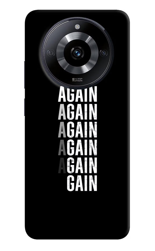 Again Again Gain Realme Narzo 60 5G Hard Case Back Cover by Casekaro