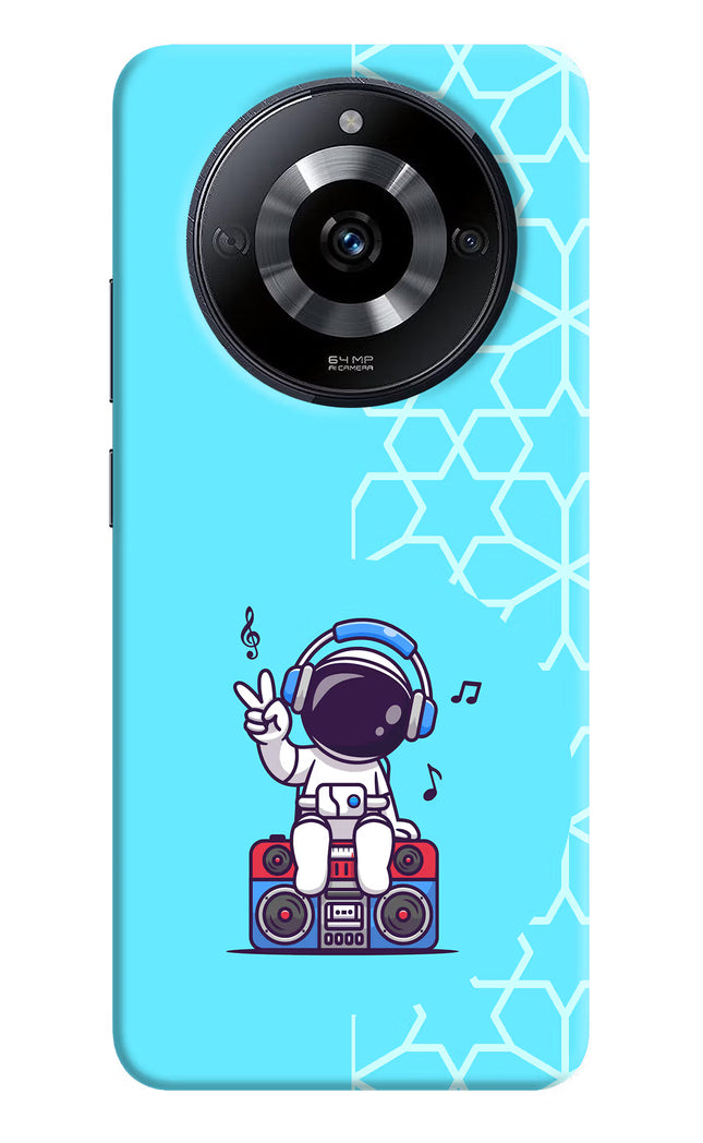 Cute Astronaut Chilling Realme Narzo 60 5G Hard Case Back Cover by Casekaro