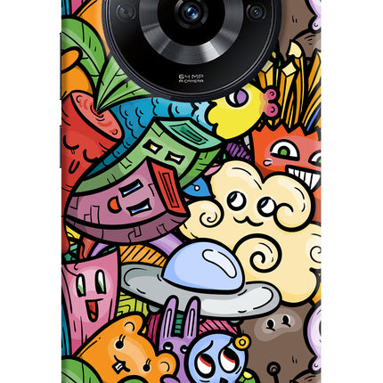 Veggie Doodle Realme Narzo 60 5G Hard Case Back Cover by Casekaro