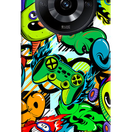 Game Doodle Realme Narzo 60 5G Hard Case Back Cover by Casekaro