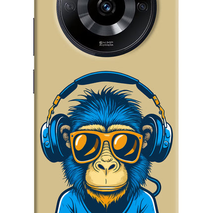 Monkey Headphone Realme Narzo 60 5G Hard Case Back Cover by Casekaro