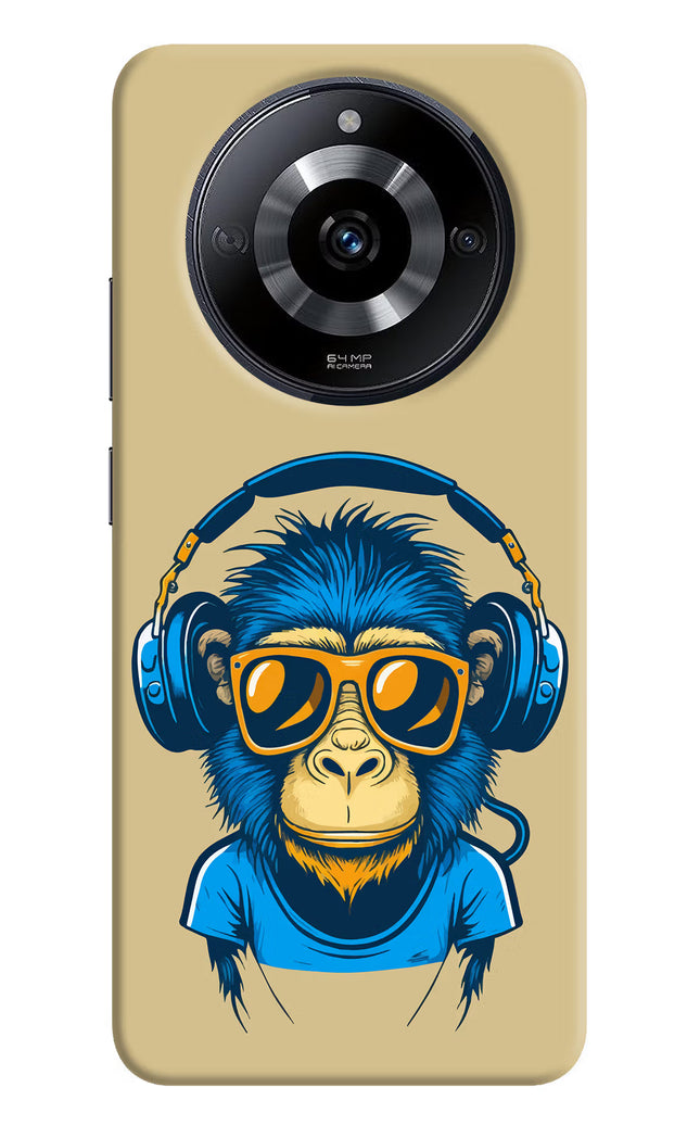 Monkey Headphone Realme Narzo 60 5G Hard Case Back Cover by Casekaro