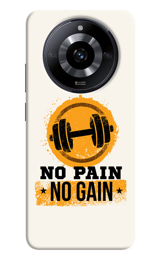 No Pain No Gain Realme Narzo 60 5G Hard Case Back Cover by Casekaro