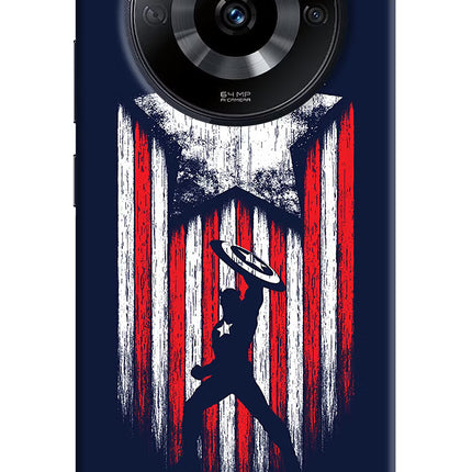 Captain America Marvel Art Realme Narzo 60 5G Hard Case Back Cover by Casekaro