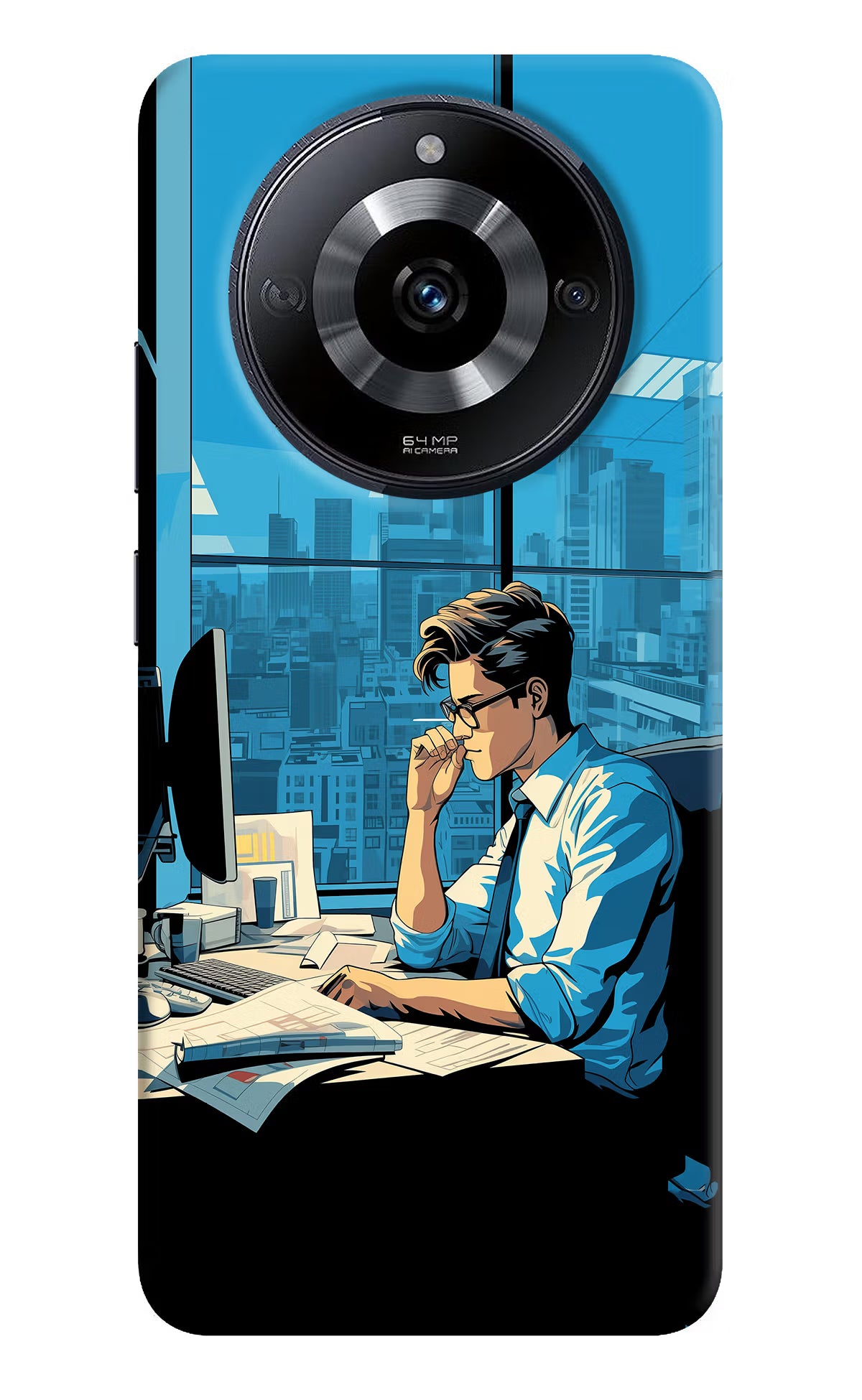Focused Hustler (AI Generated) Realme Narzo 60 5G Back Cover