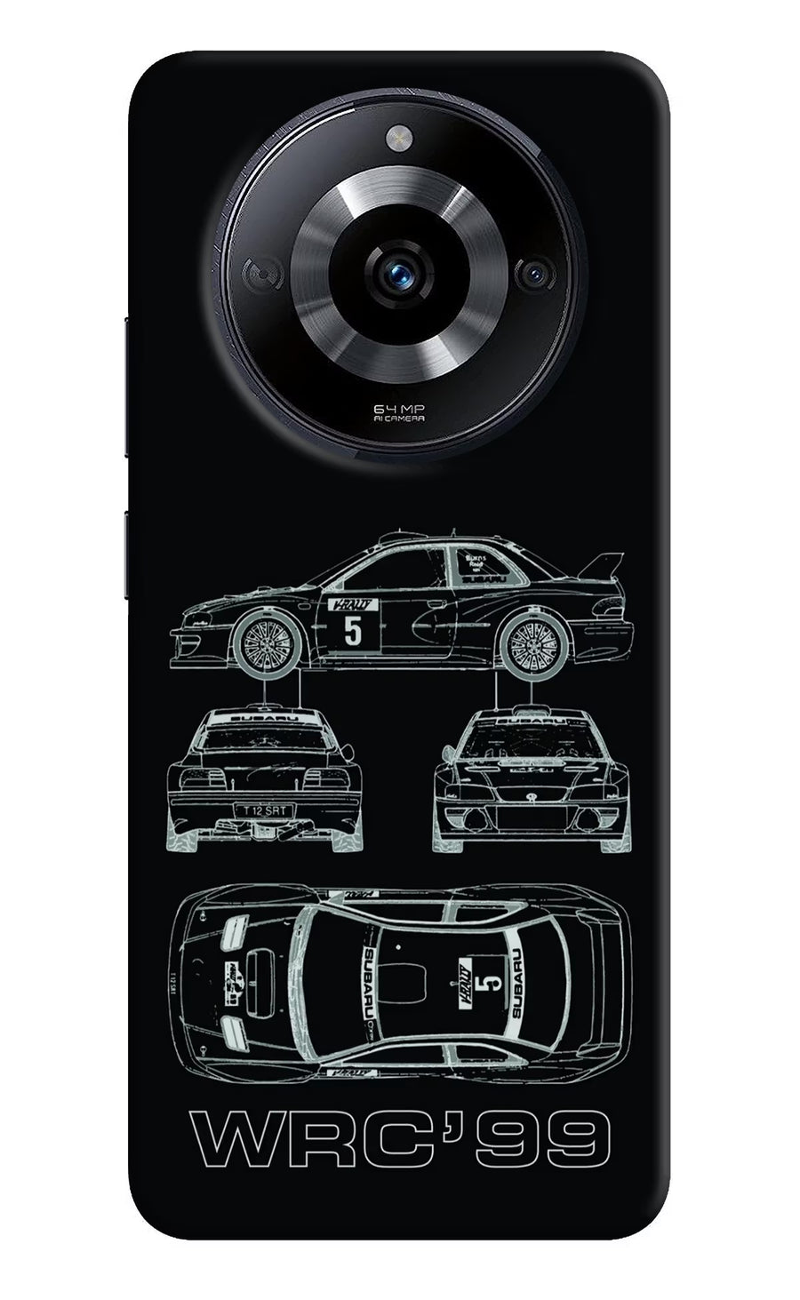 WRC'99 Realme Narzo 60 5G Back Cover, Hard case