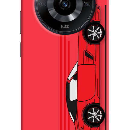 Red Velocity Realme Narzo 60 5G Hard Case Back Cover by Casekaro