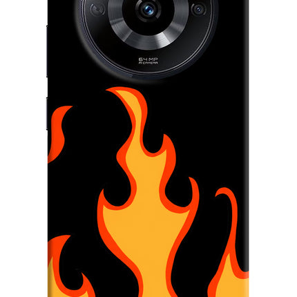 Fired Up – Black Realme Narzo 60 5G Hard Case Back Cover by Casekaro