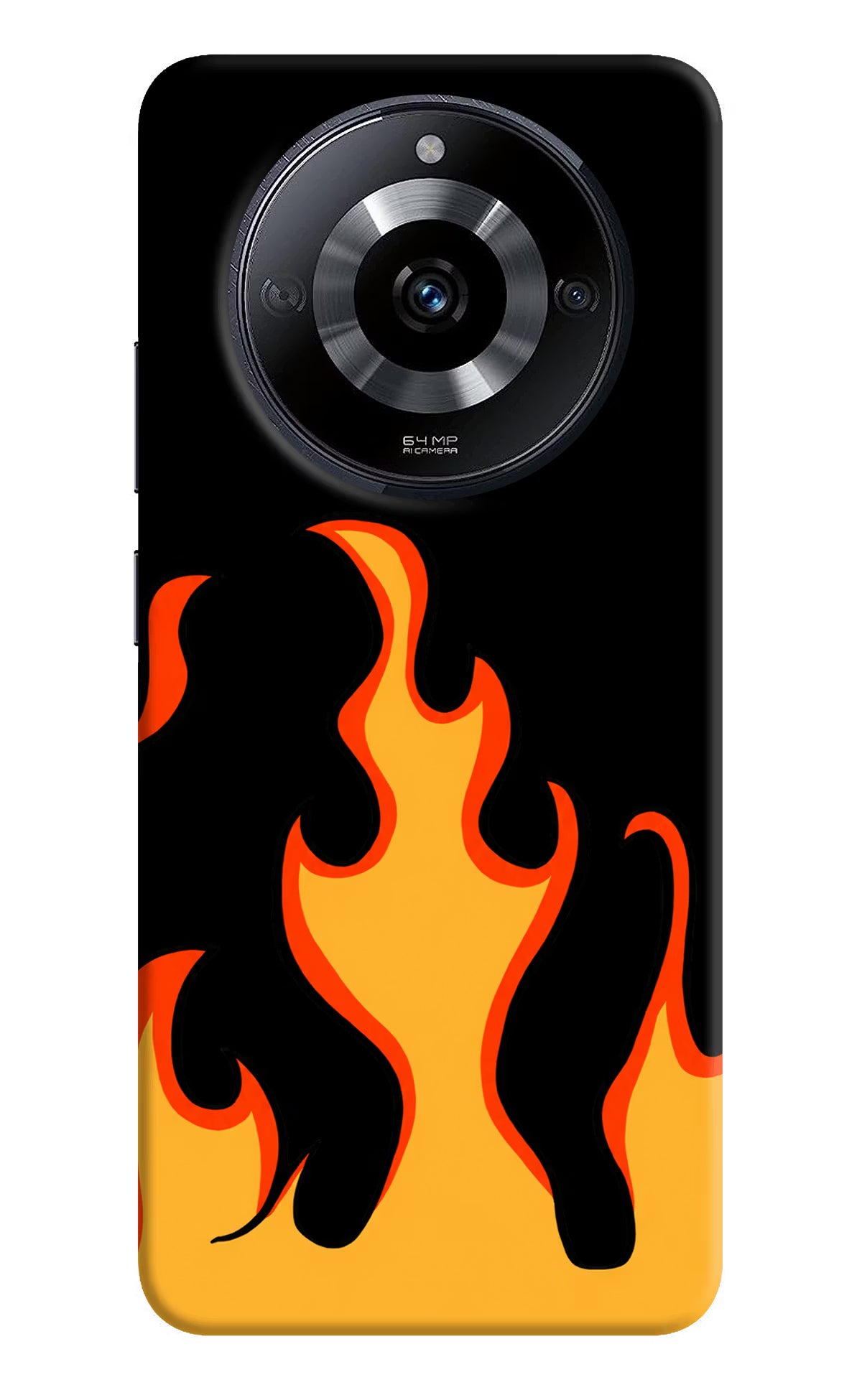 Fired Up – Black Realme Narzo 60 5G Back Cover