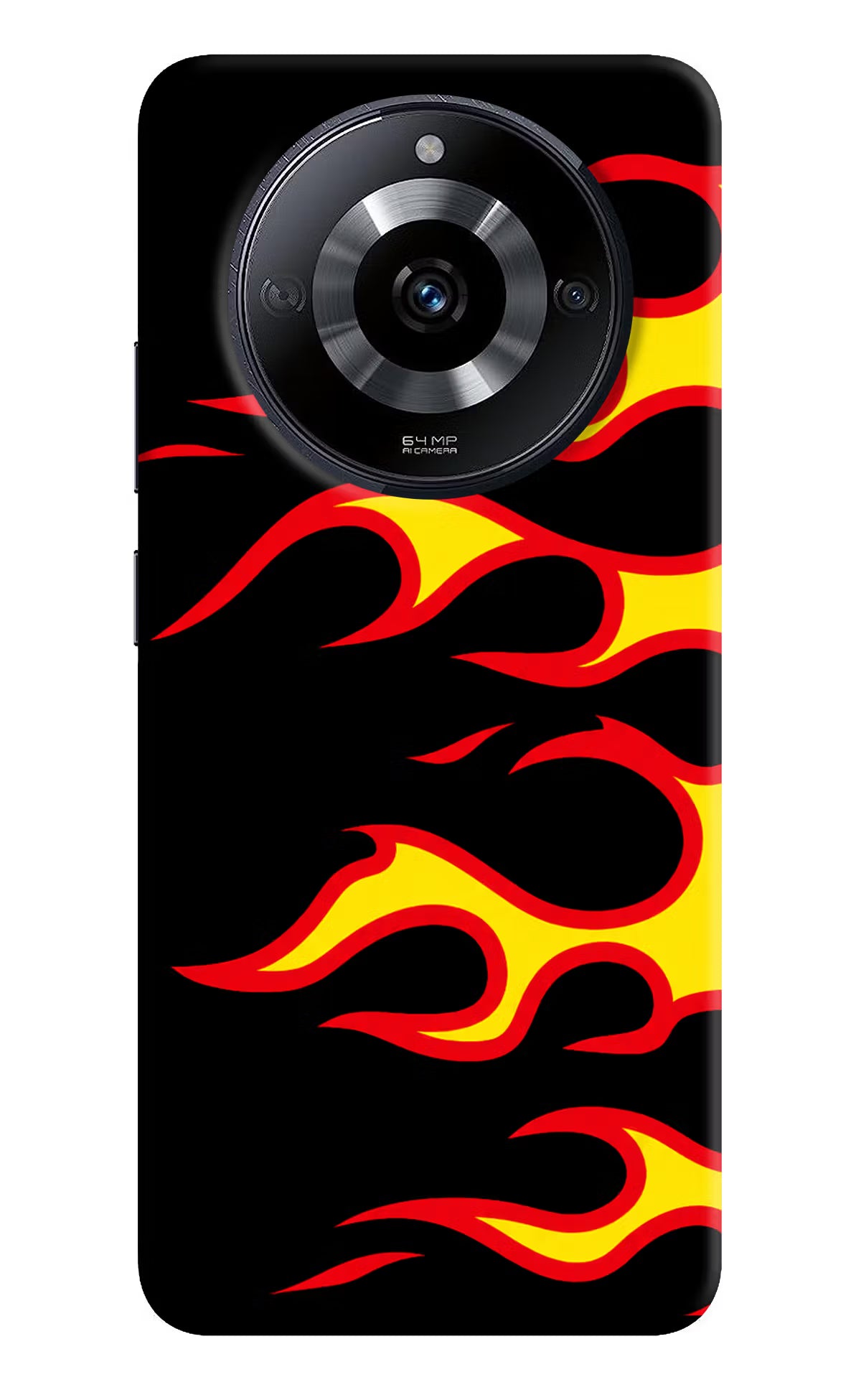 Side Sweep Flames Realme Narzo 60 5G Back Cover