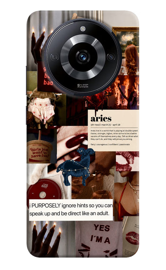 Zodiac Aries Realme Narzo 60 5G Hard Case Back Cover by Casekaro
