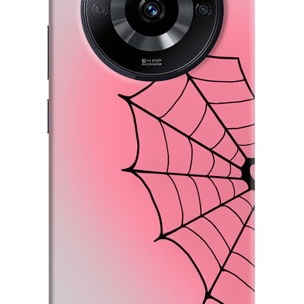 Pink Web Realme Narzo 60 5G Hard Case Back Cover by Casekaro
